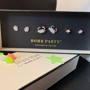 Bomb Party Simply Studs Earring Set | 6 Pairs